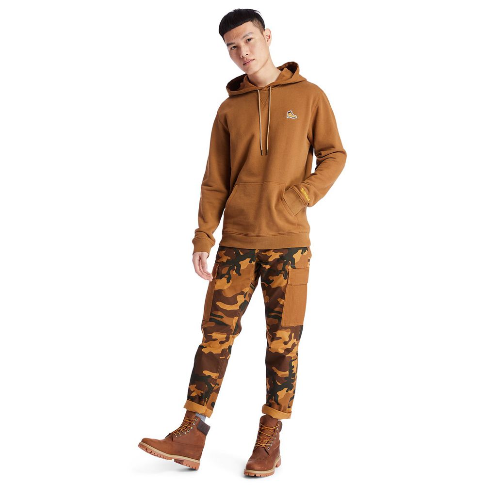 Pantalones Timberland Argentina Hombre - Lovell Lake Slim Tapered Camo Cargo - Marrones - ZGDBNV-258